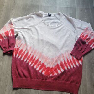 Torrid Womens Red & White Tie-Dye Sweater Size 3